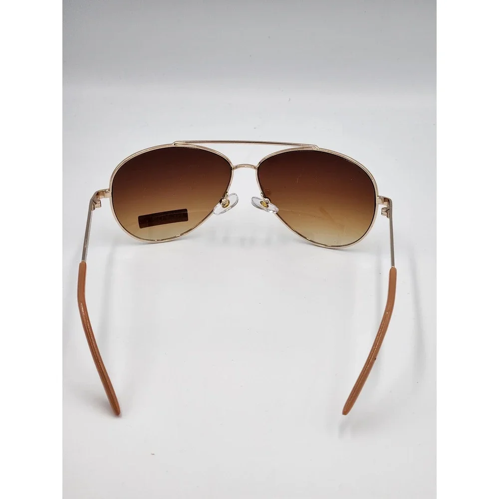 Revlon Aviator‎ Sunglasses Gold Brown Gradient Lens UV Women Beach Pool